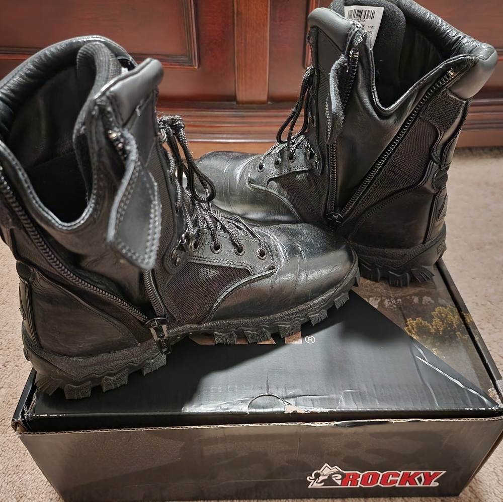 Rocky Alpha Force Zipper Waterproof Public Service Boot